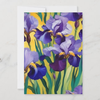 Cartão De Festividades Roxo Iris A
