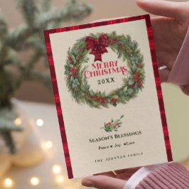 Cartão De Festividades Rua de Natal Russo da Xadrez de Buffalo