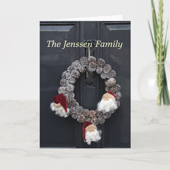 Cartão De Festividades Rua no endereço da porta (Frente)