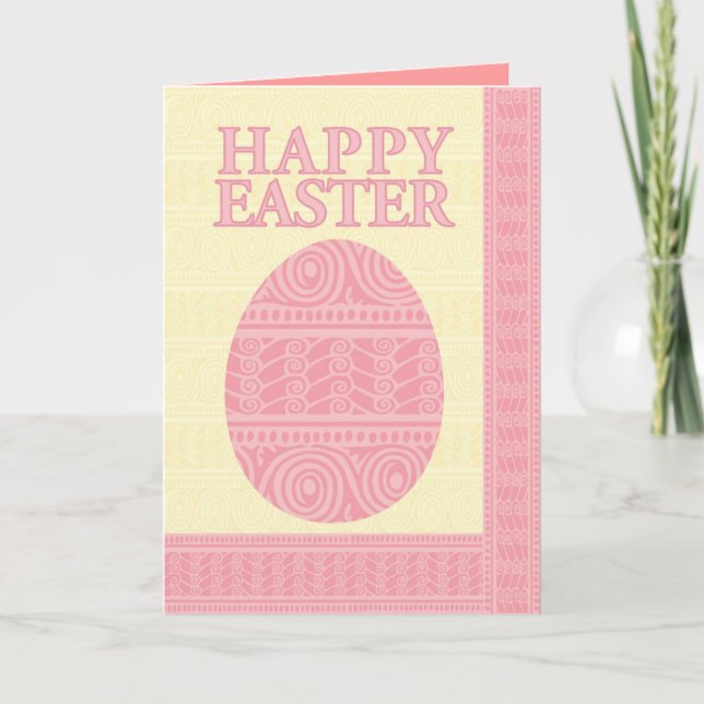 Cartão De Festividades rua-rosado-ciel-páscoa1 (Frente)