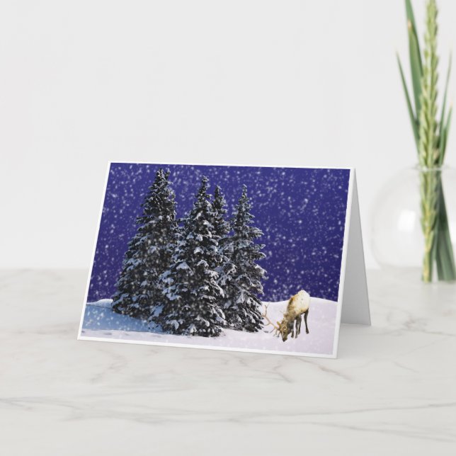 Cartão De Festividades Rudolf, Reindeer (Frente)