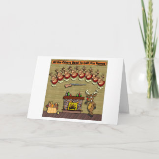 Cartão De Festividades Rudolph