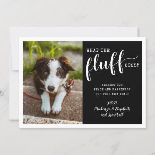 Cartão De Festividades Ruff Ano 2025 - Que Foto do Cachorro Engraçado