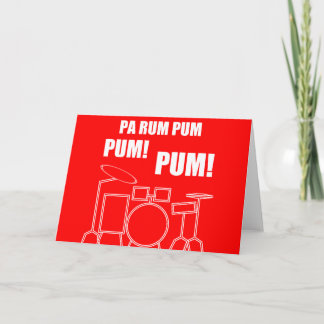 Cartão De Festividades Rum Pum Pum Pum do Pa