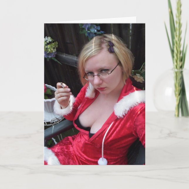 Cartão De Festividades Ruptura do fumo (Frente)