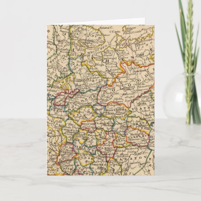 Cartão De Festividades Rússia na Europa (Frente)