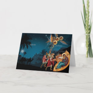 Cartão De Festividades Russian Orthodox Nativity Christmas Greeting Cards