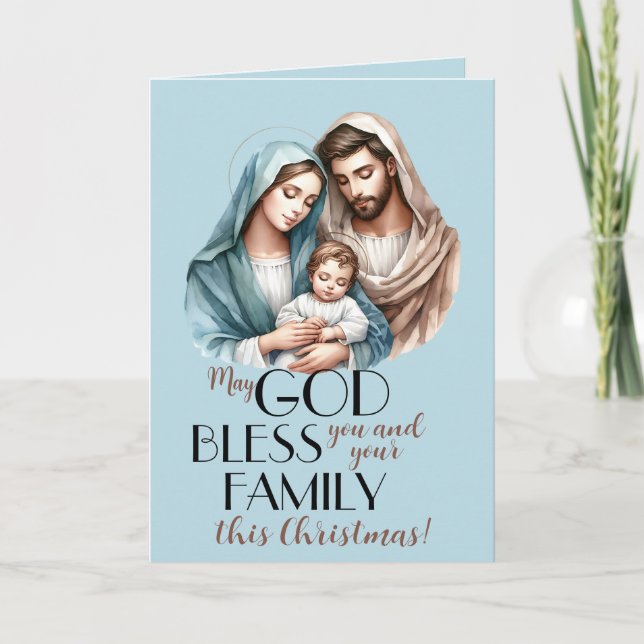 Cartão De Festividades Sacred Gaze Baixo de um Céu de inverno (Frente)