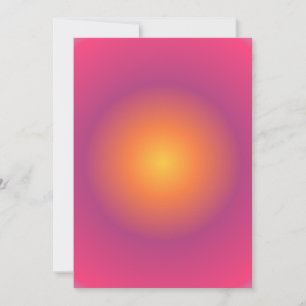 Cartão De Festividades Sagittarius Aura Gradient Zodiac, Amarelo Roxo