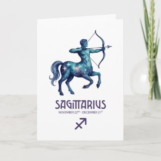 Cartão De Festividades Sagittarius Birthday Card