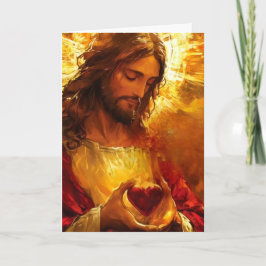 Cartão De Festividades Sagrado Coração de Jesus
