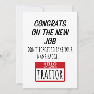 Cartão De Festividades Saída De Colega De Trabalho - Parabéns Em Novo Emp