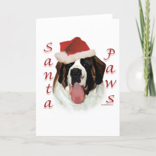 Cartão De Festividades Saint Bernard Santa Paws