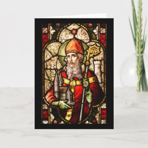 Cartão De Festividades Saint Patrick Image em vidro escondido
