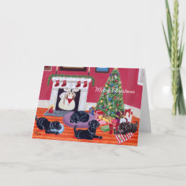 Cartão De Festividades Sala de Natal