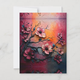 Cartão De Festividades Salsicha de Cereja Pintada