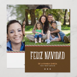Cartão De Festividades Saludo Militar de la Navidad de Brown