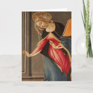 Cartão De Festividades Sandro Botticelli - Madonna (detalhe)