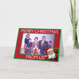 Cartão De Festividades Santa Card Template