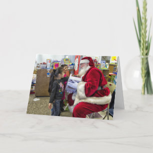 Cartão De Festividades Santa Christmas Card