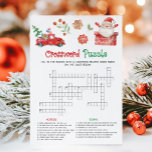 Cartão De Festividades Santa Christmas Crossword Puzzle Game<br><div class="desc">Keep minds sharp and spirits bright with our Christmas Crossword Puzzle! A relaxing and festive printable game for adults and kids.

76SE A</div>