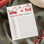 Cartão De Festividades Santa Christmas Word Scrabble Game<br><div class="desc">Add a festive twist to a classic with our Christmas Scrabble Printable! Perfect for word lovers and families looking for a cozy Christmas activity.

76SE A</div>