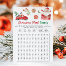 Santa Christmas Word Search Game