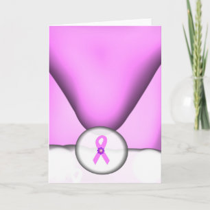 Cartão De Festividades Santa Claus Supports Breast Cancer Card