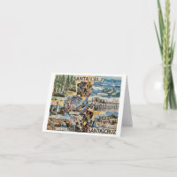 Santa Cruz Colagem Vintage – Arte de Memórias Cost