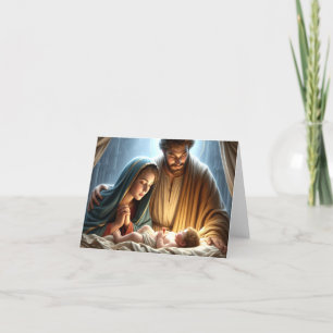 Cartão De Festividades Santa Família Natal