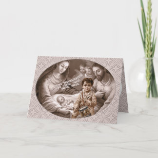 Cartão De Festividades Santa família Pequeno baterista CC0788 Natal