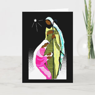 Cartão De Festividades Santa Noite