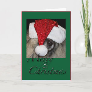 Cartão De Festividades Santa Paws greeting card