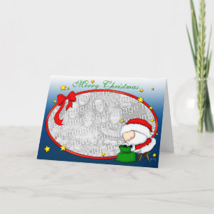 Cartão De Festividades Santa Presents template