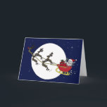 Cartão De Festividades Santa & Reindeer Cards<br><div class="desc">They're neurons!</div>
