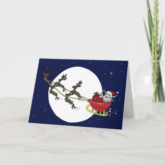 Cartão De Festividades Santa & Reindeer Cards