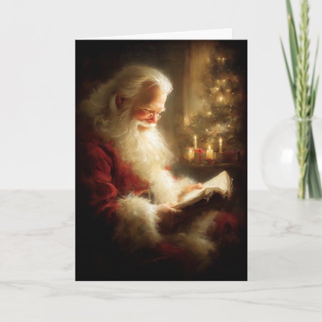 Cartão De Festividades Santa’s Christmas Eve (Frente)