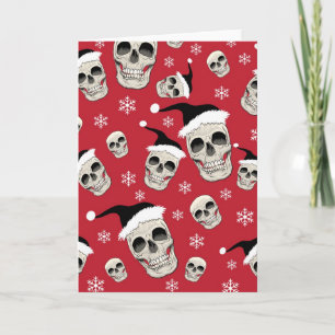 Cartão De Festividades Santa Skelly Greetings