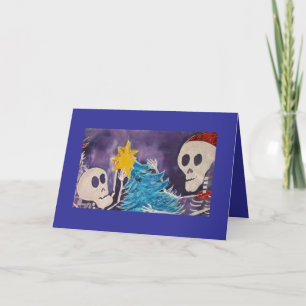 Cartão De Festividades Santa & Son