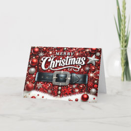 Cartão De Festividades Santa Suit Holiday Card