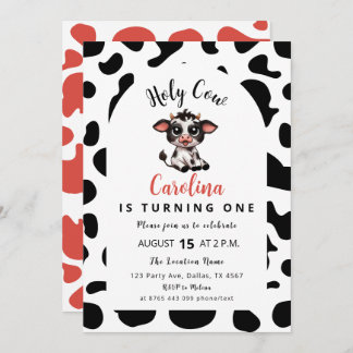 Cartão De Festividades Santa Vaca Transformando Uma