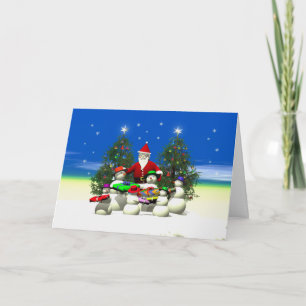 Cartão De Festividades Santas First Stop no Natal