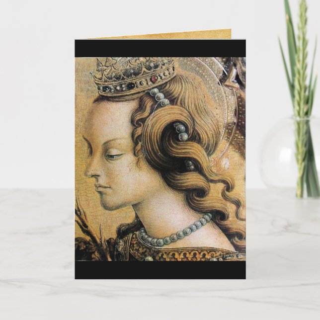 Cartão De Festividades Santo Catherine de Alexandria (Frente)