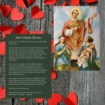 Santo Católico Cristão Valentino Novena Oração