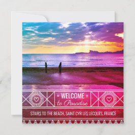 Cartão De Festividades Santo Cyr les Lecques Beach Sunset - Boa paisagem 