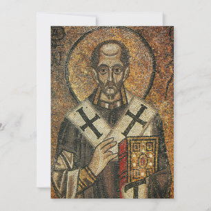 Cartão De Festividades Santo John Chrysostom arcebispo de Constantinopla
