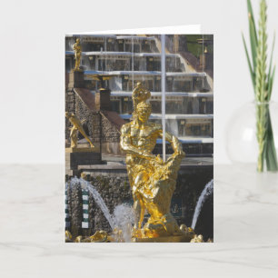 Cartão De Festividades Santo Petersburgo, fundações Grand Cascade