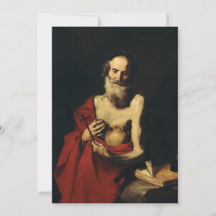 Cartão De Festividades São Jerônimo por Jusepe de Ribera