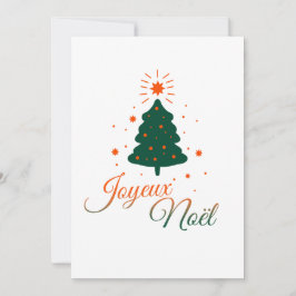 Cartão De Festividades Sapin rouge et vert : le charme traditionnel 