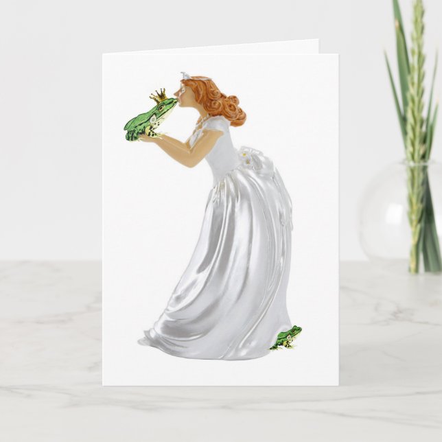 Cartão De Festividades Sapo Prince (Frente)